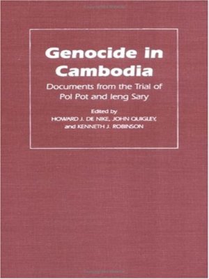 cover image of Genocide in Cambodia